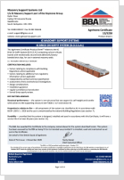 BBA - IG Masonry Support Systems - BOSS A1 (Brick on Soffit System) Certificate - Apr 2022